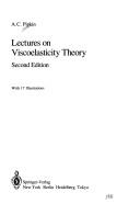 Front cover of Lectures on viscoelasticity theory by A. C. Pipkin
