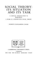 Cover of Social theory by Roberto Mangabeira Unger