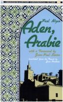 Cover of Aden, Arabie by Paul Nizan