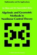Front cover of Algebraic and geometric methods in nonlinear control theory by Michiel Hazewinkel