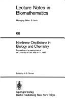 Front cover of Nonlinear oscillations in biology and chemistry by Unknown