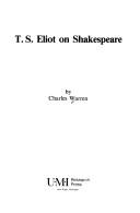Cover of T.S. Eliot on Shakespeare by Warren, Charles