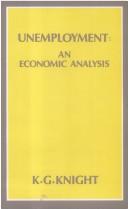 Front cover of Unemployment by K. G. Knight