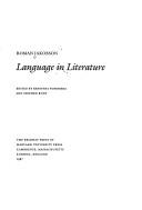 Front cover of Language in literature by Roman Jakobson