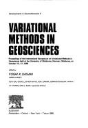 Front cover of Variational methods in geosciences by International Symposium on Variational Methods in Geosciences (1985 University of Oklahoma)