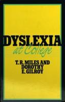Front cover of Dyslexia at college by Miles, T. R.