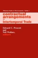 Front cover of Contractual arrangements for intertemporal trade by Edward C. Prescott
