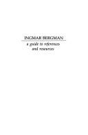 Cover of Ingmar Bergman by Birgitta Steene