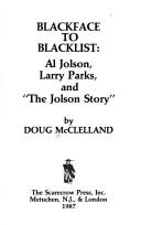 Cover of Blackface to blacklist by Doug McClelland