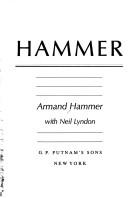Cover of Hammer by Armand Hammer