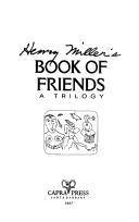 Front cover of Book of friends by Henry Miller