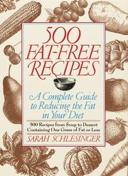 Front cover of 500 fat-free recipes by Sarah Schlesinger