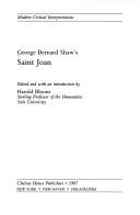 Front cover of George Bernard Shaw's Saint Joan by Harold Bloom