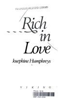 Front cover of Rich in Love by Josephine Humphreys