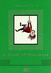 Front cover of A book of nonsense by Edward Lear