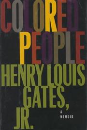 Front cover of Colored people by Henry Louis Gates, Jr.