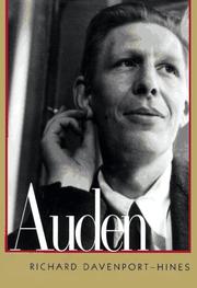 Cover of Auden by R. P. T. Davenport-Hines