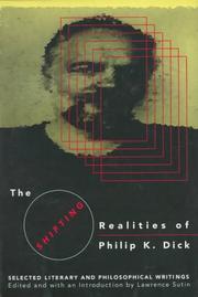 Front cover of The Shifting Realities of Philip K. Dick by Lawrence Sutin