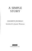 Cover of A simple story by Mrs. Inchbald