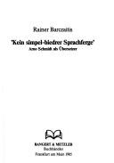 Cover of Kein simpel-biedrer Sprachferge by Rainer Barczaitis