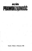 Cover of Praworządność by Jerzy Bafia