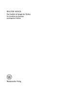 Cover of Das Gedicht als Spiegel der Dichter by Walter Hinck