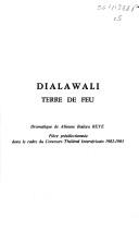 Front cover of Dialawali, terre de feu by Alioune Badara Bèye