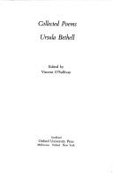 Cover of Collected poems by Ursula Bethell