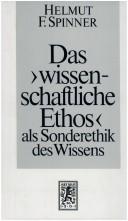 Cover of Das " wissenschaftliche Ethos" als Sonderethik des Wissens by Helmut F. Spinner