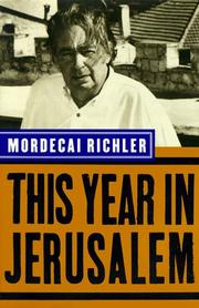 Front cover of This year in Jerusalem by Mordecai Richler
