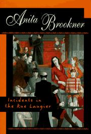 Front cover of Incidents in the Rue Laugier by Anita Brookner