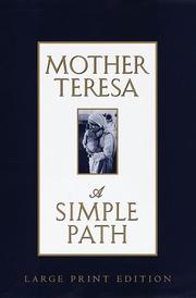 Cover of A simple path by Saint Mother Teresa