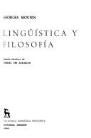 Cover of Linguistique et philosophie by Georges Mounin
