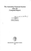 Cover of The Australian financial system after the Campbell report by James Oliver Newton Perkins