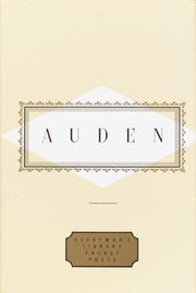 Cover of Auden by W. H. Auden
