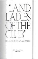 Cover of And Ladies of the Club by Helen Hooven Santmyer
