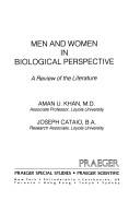 Front cover of Men and women in biological perspective by Aman U. Khan