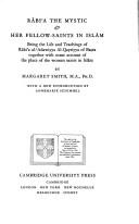 Front cover of Rābiʻa the mystic & her fellow-saints in Islām by Margaret Smith