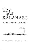 Cover of Cry of the Kalahari by Delia Owens