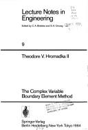 Cover of The complex variable boundary element method by Theodore V. Hromadka