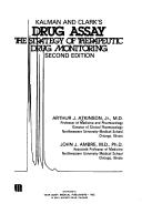 Front cover of Kalman and Clark's Drug assay by Arthur J. Atkinson