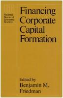 Cover of Corporate capital structures in the United States by Benjamin M. Friedman