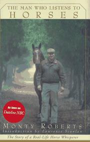 Cover of The man who listens to horses by Monty Roberts