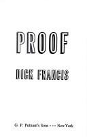 Cover of Proof by Dick Francis