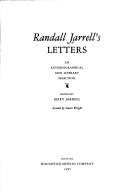 Cover of Randall Jarrell's letters by Randall Jarrell