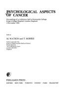 Cover of Psychological aspects of cancer by M. Watson