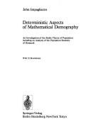 Front cover of Deterministic aspects of mathematical demography by John Impagliazzo