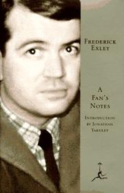 Cover of A fan's notes by Frederick Exley