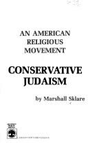 Cover of Conservative Judaism by Marshall Sklare