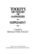 Cover of Dictionary of mapmakers by R. V. Tooley